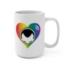 aantonop Rainbow Heart Emoji 15oz Mug
